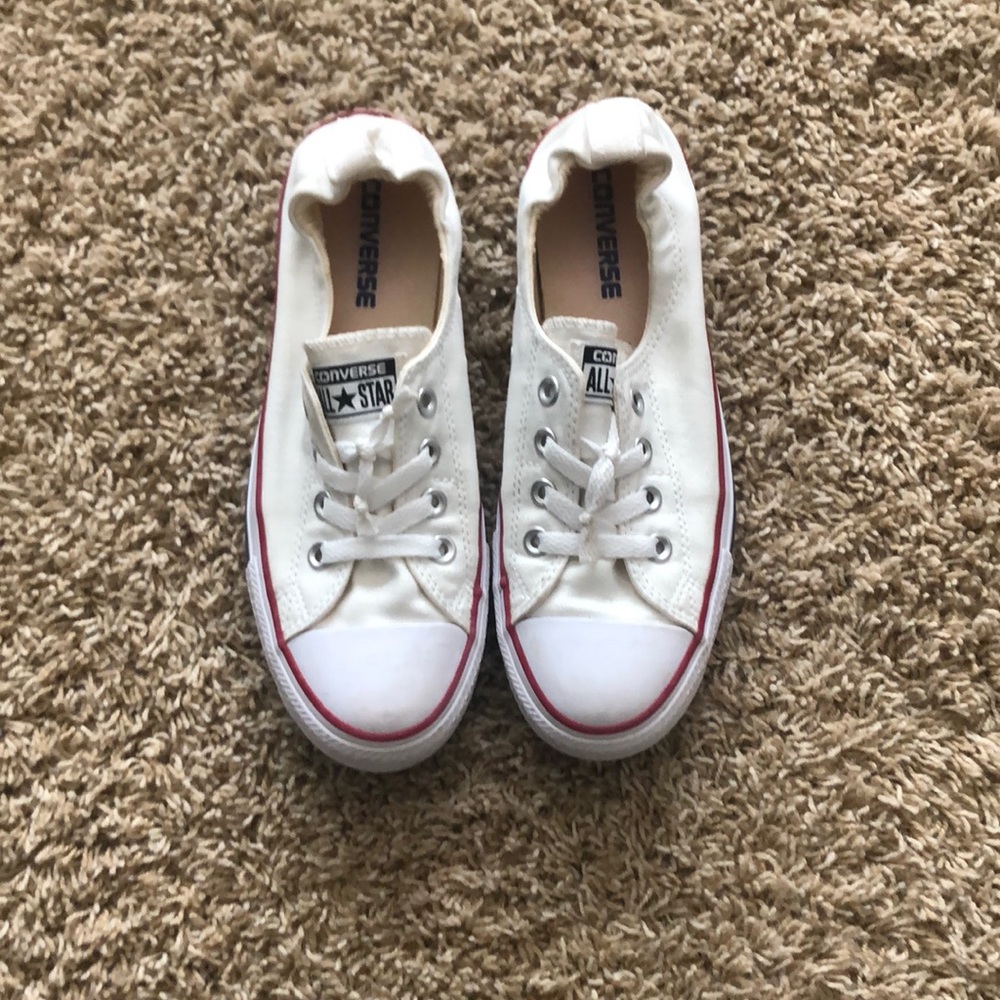 White Low Top Converse